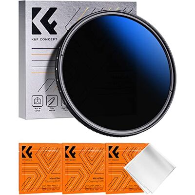K&F CONCEPT grijsfilter 77mm ND Filter voor Lens variabel ND2-400 K&F CONCEPT grijsfilter 77mm ND Filter voor Lens variabel ND2-400