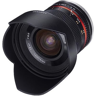 SAMYANG 12/2,0 Lens APS-C MFT handmatige focus fotoobjectief, groothoeklens zwart SAMYANG 12/2,0 Lens APS-C MFT handmatige focus fotoobjectief, groothoeklens zwart