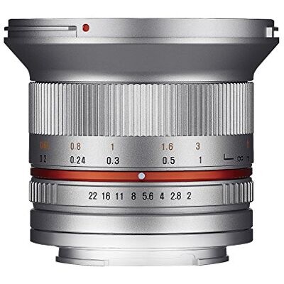 SAMYANG 12/2,0 Lens APS-C Sony E handmatige focus fotoobjectief, groothoeklens zilver SAMYANG 12/2,0 Lens APS-C Sony E handmatige focus fotoobjectief, groothoeklens zilver