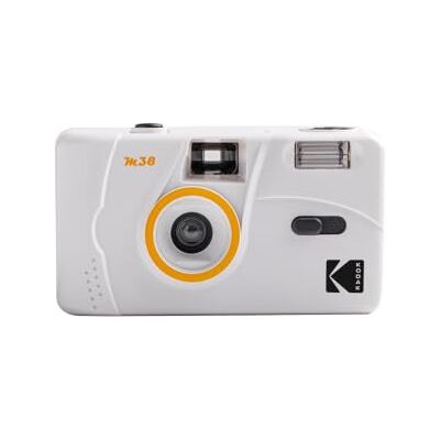 Kodak M38 35 mm filmcamera, zonder scherpstelling, krachtige ingebouwde flitser, eenvoudig te bedienen, wolkenwit Kodak M38 35 mm filmcamera, zonder scherpstelling, krachtige ingebouwde flitser, eenvoudig te bedienen, wolkenwit