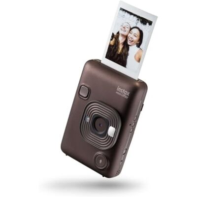 INSTAX LiPlay Hybrid Mini Instant Camera met 2,7 inch LCD-scherm aan de achterkant, Micro SD-kaartsleuf, USB Type-C opladen, donker brons, folie apart verkrijgbaar INSTAX LiPlay Hybrid Mini Instant Camera met 2,7 inch LCD-scherm aan de achterkant, Micro SD-kaartsleuf, USB Type-C opladen, donker brons, folie apart verkrijgbaar
