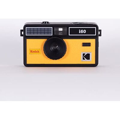 Kodak i60 Herbruikbare 35 mm camera retrostijl, zonder focus, geïntegreerde flits, druk en pop-up flitser (geel) Kodak i60 Herbruikbare 35 mm camera retrostijl, zonder focus, geïntegreerde flits, druk en pop-up flitser (geel)