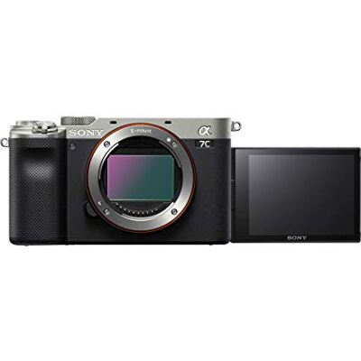 Sony , Alpha 7C digitale camera met verwisselbare lens (compact en licht, Eye AF in real-time, 24,2 MP, 5-assige stabilisatie, zoeker, selfiebeeldscherm) zilver Sony , Alpha 7C digitale camera met verwisselbare lens (compact en licht, Eye AF in real-time, 24,2 MP, 5-assige stabilisatie, zoeker, selfiebeeldscherm) zilver