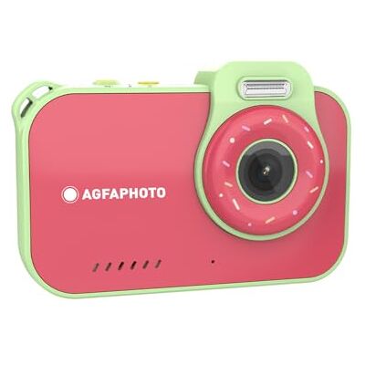 AgfaPhoto Realikids Cam Waterdicht 2 Kindercamera, 12 MP, HD-video, selfie-modus, filters en frames, geïntegreerde games, lithiumbatterij, rood AgfaPhoto Realikids Cam Waterdicht 2 Kindercamera, 12 MP, HD-video, selfie-modus, filters en frames, geïntegreerde games, lithiumbatterij, rood
