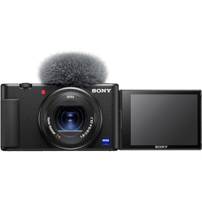 Sony ZV-1 Premium compacte camera (1 inch sensor, 24-70 mm F1.8-2.8, 4K video, automatische oogfocus, kantelbaar display, voor foto's en video's) Sony ZV-1 Premium compacte camera (1 inch sensor, 24-70 mm F1.8-2.8, 4K video, automatische oogfocus, kantelbaar display, voor foto's en video's)
