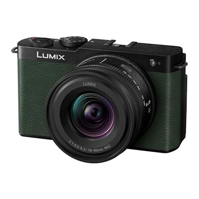 Panasonic Lumix DC-S9NE-G spiegelloze camcorder Full Frame Open Gate voor vlogging, 24,2 MP, 6K/4K video, PDAF 779 punten, beeldstabilisatie, wifi, groen, met S-R1840E 18-40 mm S lens Panasonic Lumix DC-S9NE-G spiegelloze camcorder Full Frame Open Gate voor vlogging, 24,2 MP, 6K/4K video, PDAF 779 punten, beeldstabilisatie, wifi, groen, met S-R1840E 18-40 mm S lens