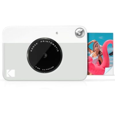 Kodak PRINTOMATIC digitale instantcamera, full-colour afdrukken op ZINK 2x3 fotopapier met sticky-backfunctie print memories onmiddellijk (grijs) Kodak PRINTOMATIC digitale instantcamera, full-colour afdrukken op ZINK 2x3 fotopapier met sticky-backfunctie print memories onmiddellijk (grijs)