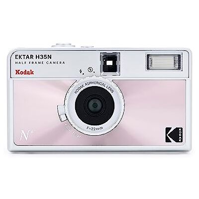 Kodak Ektar H35N 35 mm halfframe, lampfunctie, sterfilter, gecoate lens (folie en batterij niet inbegrepen) Kodak Ektar H35N 35 mm halfframe, lampfunctie, sterfilter, gecoate lens (folie en batterij niet inbegrepen)
