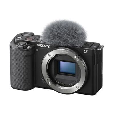 Sony Alpha ZV-E10 APS-C camera met verwisselbare lens, draaibaar display voor vlogging, 4K-video, realtime oogfocus, zwart Sony Alpha ZV-E10 APS-C camera met verwisselbare lens, draaibaar display voor vlogging, 4K-video, realtime oogfocus, zwart