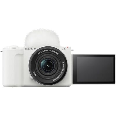 Sony ZV-E10 II Caméra de vlogging avec objectif 16-50 mm (APS-C) Vidéo 4K 60p, 10 bits 4:2:2, 26 MP, stabilisation numérique, autofocus en temps réel, blanc Sony ZV-E10 II Caméra de vlogging avec objectif 16-50 mm (APS-C) Vidéo 4K 60p, 10 bits 4:2:2, 26 MP, stabilisation numérique, autofocus en temps réel, blanc