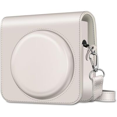 FINTIE Fujifilm Instax Square SQ1 / Instax Square SQ40 Instant Camera-hoes, hoogwaardige beschermhoes met afneembare riemen, wit. FINTIE Fujifilm Instax Square SQ1 / Instax Square SQ40 Instant Camera-hoes, hoogwaardige beschermhoes met afneembare riemen, wit.