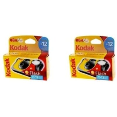 Kodak Wegwerp flitscamera, 39 opnames, 2 stuks Kodak Wegwerp flitscamera, 39 opnames, 2 stuks
