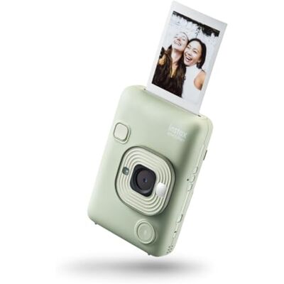 instax LiPlay Hybrid Mini Instant Camera met 2,7 inch LCD-scherm aan de achterkant, Micro SD-kaartsleuf, USB Type-C opladen, matcha groen, folie apart verkrijgbaar instax LiPlay Hybrid Mini Instant Camera met 2,7 inch LCD-scherm aan de achterkant, Micro SD-kaartsleuf, USB Type-C opladen, matcha groen, folie apart verkrijgbaar