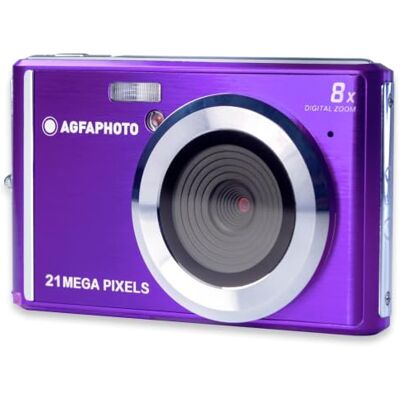 AgfaPhoto AGFA PHOTO Realishot DC5200 Digitale camera (21 MP, 2,4 inch LCD-display, 8-voudige zoom, lithiumbatterij), paars AgfaPhoto AGFA PHOTO Realishot DC5200 Digitale camera (21 MP, 2,4 inch LCD-display, 8-voudige zoom, lithiumbatterij), paars