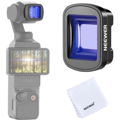 NEEWER LS-44 Pro blauwe anamorfe lens, 1,2 x, compatibel met DJI Osmo Pocket 3 en accessoires Creator Combo, kinematisch effect, blauw, groot scherm, magnetische HD-optische glazen lens voor video, LS-44 Pro NEEWER LS-44 Pro blauwe anamorfe lens, 1,2 x, compatibel met DJI Osmo Pocket 3 en accessoires Creator Combo, kinematisch effect, blauw, groot scherm, magnetische HD-optische glazen lens voor video, LS-44 Pro