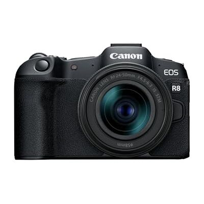 Canon EOS R8 hybride camera, volledig formaat, 24 megapixel, RF-lens 24-50 mm, F4.5-6.3 is STM Canon EOS R8 hybride camera, volledig formaat, 24 megapixel, RF-lens 24-50 mm, F4.5-6.3 is STM
