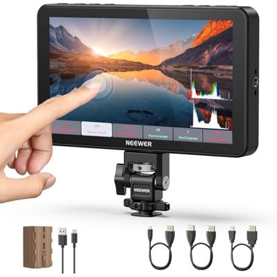 NEEWER F700 7 inch veldmonitor 2000 nit HD 1920 x 1080 IPS touchscreen met 3D-lut, HDMI-ingang/uitgang 4K HDMI Loop In/Out met Peak Focus DSLR Video Assist HDR, Cold Shoe Mount, batterij 5200 NEEWER F700 7 inch veldmonitor 2000 nit HD 1920 x 1080 IPS touchscreen met 3D-lut, HDMI-ingang/uitgang 4K HDMI Loop In/Out met Peak Focus DSLR Video Assist HDR, Cold Shoe Mount, batterij 5200