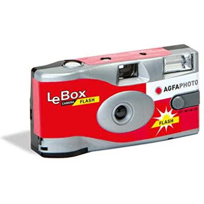 AgfaPhoto LeBox Flash wegwerpcamera, 27 posities AgfaPhoto LeBox Flash wegwerpcamera, 27 posities