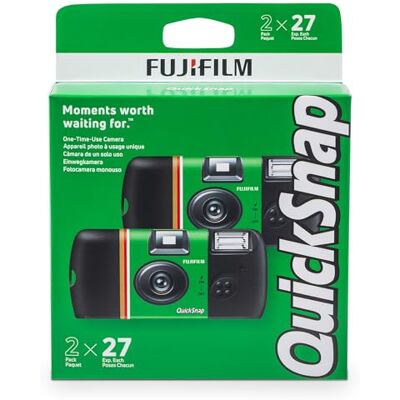 Fujifilm QuickSnap Flash 400 Wegwerpcamera, 2 stuks Fujifilm QuickSnap Flash 400 Wegwerpcamera, 2 stuks