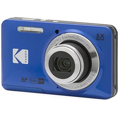 Kodak Pixpro FZ55-16 megapixel digitale camera 5X optische zoom 2,7 LCD optische beeldstabilisator Full HD video 720p lithium-ion blauw Kodak Pixpro FZ55-16 megapixel digitale camera 5X optische zoom 2,7 LCD optische beeldstabilisator Full HD video 720p lithium-ion blauw