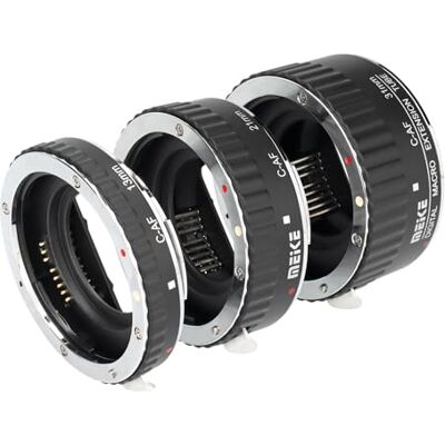Khalia-Foto AF MK-C-AF1A Metalen autofocus tussenringen compatibel met Canon EOS camera's Khalia-Foto AF MK-C-AF1A Metalen autofocus tussenringen compatibel met Canon EOS camera's