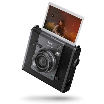 instax Wide Evo 2-in-1 instant camera en printer, lcd-display aan de achterkant, 10 lenzen en 10 filmfilters, groothoeklensfunctie, gebruikt apart verkrijgbare Wide film instax Wide Evo 2-in-1 instant camera en printer, lcd-display aan de achterkant, 10 lenzen en 10 filmfilters, groothoeklensfunctie, gebruikt apart verkrijgbare Wide film