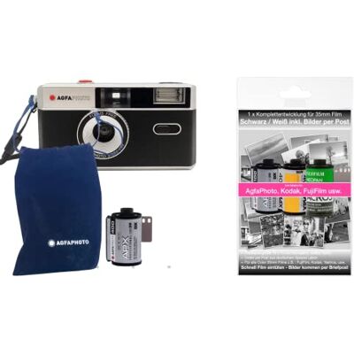 AgfaPhoto Cameraset met fotofilm (, Kodak of Fujifilm voor 36 stuks) + batterij + volledig beeld AgfaPhoto Cameraset met fotofilm (, Kodak of Fujifilm voor 36 stuks) + batterij + volledig beeld