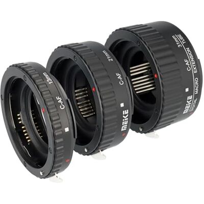 Khalia-Foto AF MK-C-AF1-B Autofocus tussenringen compatibel met Canon EOS automatische ringen Khalia-Foto AF MK-C-AF1-B Autofocus tussenringen compatibel met Canon EOS automatische ringen