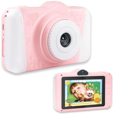 AgfaPhoto AGFA PHOTO Realikids Cam 2 Digitale camera voor kinderen (foto, video, 3,5 inch lcd-display, fotofilters, selfie-modus, lithiumbatterij) roze AgfaPhoto AGFA PHOTO Realikids Cam 2 Digitale camera voor kinderen (foto, video, 3,5 inch lcd-display, fotofilters, selfie-modus, lithiumbatterij) roze