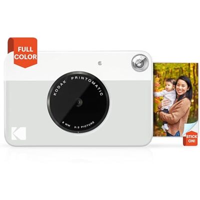 Kodak PRINTOMATIC digitale instantcamera, full-colour afdrukken op ZINK 2x3 fotopapier met sticky-backfunctie print memories onmiddellijk (grijs) Kodak PRINTOMATIC digitale instantcamera, full-colour afdrukken op ZINK 2x3 fotopapier met sticky-backfunctie print memories onmiddellijk (grijs)