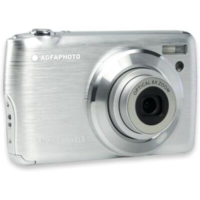 AgfaPhoto Agfa Realishot DC8200 Digitale camera, compact, 18 MP, Full HD, LCD-display, 2,7 inch, optische zoom 8 x, lithiumbatterij en SD-kaart 16 GB, grijs AgfaPhoto Agfa Realishot DC8200 Digitale camera, compact, 18 MP, Full HD, LCD-display, 2,7 inch, optische zoom 8 x, lithiumbatterij en SD-kaart 16 GB, grijs