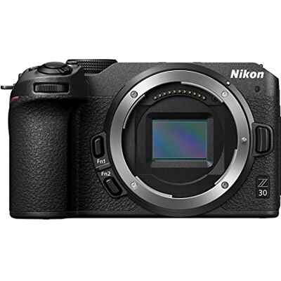 Nikon Z 30 afzonderlijke behuizing, hybride camera DX-sensor (20,9 MP, 4K UHD 30p of Full HD 120p, burst 11 fps, draaibaar touchscreen (USB type C-kabel meegeleverd), zwart Nikon Z 30 afzonderlijke behuizing, hybride camera DX-sensor (20,9 MP, 4K UHD 30p of Full HD 120p, burst 11 fps, draaibaar touchscreen (USB type C-kabel meegeleverd), zwart