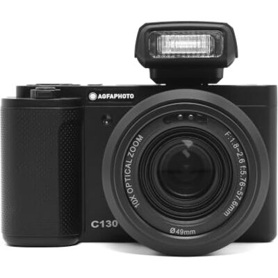 AgfaPhoto AGFA Photo Realishot C130 Compacte digitale camera, CMOS-sensor, 2,8 inch lcd-touchscreen, beeldstabilisatie, autofocus, extern SD-geheugen, oplaadbare batterij, zwart AgfaPhoto AGFA Photo Realishot C130 Compacte digitale camera, CMOS-sensor, 2,8 inch lcd-touchscreen, beeldstabilisatie, autofocus, extern SD-geheugen, oplaadbare batterij, zwart