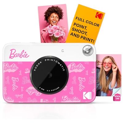 Kodak Barbie x Printomatic Full Color Instant Print Digitale Camera 5 MP draagbare Barbie Camera Prints Kleurrijk 2 x 3 inch Sticky-Achterfoto's Signature Style Kodak Barbie x Printomatic Full Color Instant Print Digitale Camera 5 MP draagbare Barbie Camera Prints Kleurrijk 2 x 3 inch Sticky-Achterfoto's Signature Style