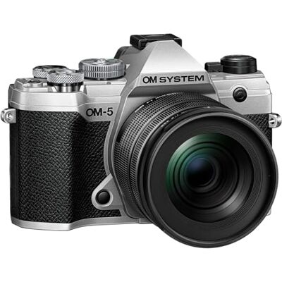 OM SYSTEM OM-5 zilver + 12-45 OM SYSTEM OM-5 zilver + 12-45