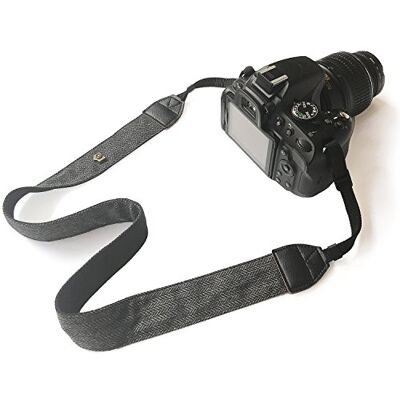 Bestele Camera-schouderriem, zachte bedrukte vintage camerariem voor DSLR/SLR/Nikon/Canon/Sony/Lumix/Fujifilm/Rico/Samsung/Pentax/Olympus enz. (Soft Black) Bestele Camera-schouderriem, zachte bedrukte vintage camerariem voor DSLR/SLR/Nikon/Canon/Sony/Lumix/Fujifilm/Rico/Samsung/Pentax/Olympus enz. (Soft Black)