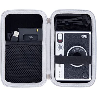 khanka Reisharde hoes voor Fujifilm Instax Mini Evo 2-in-1 foto- en instant fotoprinter en camera, alleen hoes (zwart) khanka Reisharde hoes voor Fujifilm Instax Mini Evo 2-in-1 foto- en instant fotoprinter en camera, alleen hoes (zwart)
