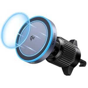 UGREEN MagFlow Qi2 15W telefoonhouder voor auto, inductie, compatibel met MagSafe iPhone 17 16 15 14 13 12 Air Plus Pro Max smartphonehouder, magnetisch, draadloos, snel opladen, ventilatierooster UGREEN MagFlow Qi2 15W telefoonhouder voor auto, inductie, compatibel met MagSafe iPhone 17 16 15 14 13 12 Air Plus Pro Max smartphonehouder, magnetisch, draadloos, snel opladen, ventilatierooster
