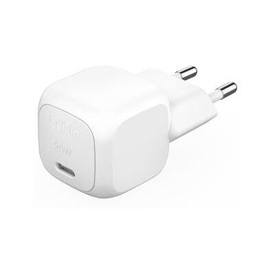 Belkin BoostCharge USB-C snellader Cubic, 20 W, voor Apple iPhone Air, iPhone 17, Samsung Galaxy, Google Pixel, iPad, AirPods enz., wit Belkin BoostCharge USB-C snellader Cubic, 20 W, voor Apple iPhone Air, iPhone 17, Samsung Galaxy, Google Pixel, iPad, AirPods enz., wit