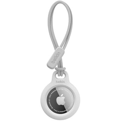 Belkin F8W974 AirTag Houder met riempje (veiligheidshouder beschermhoes voor AirTag met krasbestendigheid accessoires), wit, Tag niet inbegrepen Belkin F8W974 AirTag Houder met riempje (veiligheidshouder beschermhoes voor AirTag met krasbestendigheid accessoires), wit, Tag niet inbegrepen