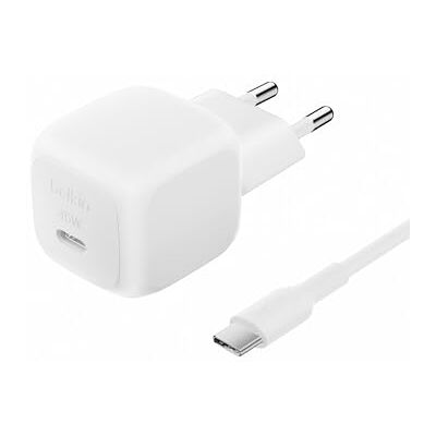 Belkin BoostCharge Compacte oplader 45 W met USB-C naar USB-C kabel, snel opladen, voor alle modellen iPhone 17, Air, 16, Samsung Galaxy, Google Pixel, iPad, AirPods enz., wit Belkin BoostCharge Compacte oplader 45 W met USB-C naar USB-C kabel, snel opladen, voor alle modellen iPhone 17, Air, 16, Samsung Galaxy, Google Pixel, iPad, AirPods enz., wit