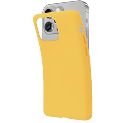 SBS Beschermhoes voor iPhone 13 Pro Max, geel, blond, pantone, 127 C, zacht, flexibel, krasbestendig, dun en comfortabel in je zak, compatibel met draadloos opladen SBS Beschermhoes voor iPhone 13 Pro Max, geel, blond, pantone, 127 C, zacht, flexibel, krasbestendig, dun en comfortabel in je zak, compatibel met draadloos opladen