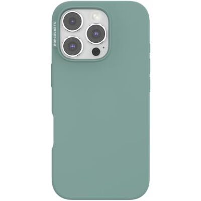 PopSockets Beschermhoes voor iPhone 16 Pro compatibel met MagSafe, telefoonhoes voor iPhone 16 Pro, draadloze oplader compatibel turquoise PopSockets Beschermhoes voor iPhone 16 Pro compatibel met MagSafe, telefoonhoes voor iPhone 16 Pro, draadloze oplader compatibel turquoise
