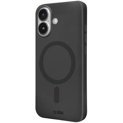 SBS Istinct MagSafe beschermhoes voor iPhone 16, oppervlak Soft Touch, zacht aanvoelend en binnenkant van microvezel, camerabescherming en toetsen, TPU-materiaal, zwart SBS Istinct MagSafe beschermhoes voor iPhone 16, oppervlak Soft Touch, zacht aanvoelend en binnenkant van microvezel, camerabescherming en toetsen, TPU-materiaal, zwart