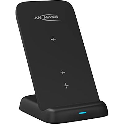 Ansmann Oplader met inductie, 15 W (1 stuk) – Qi-oplader voor Samsung smartphone, iPhone, AirPods – draadloos laadstation met beschermende en antislip coating Ansmann Oplader met inductie, 15 W (1 stuk) – Qi-oplader voor Samsung smartphone, iPhone, AirPods – draadloos laadstation met beschermende en antislip coating