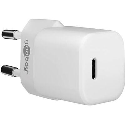 goobay 59716 USB-C Nano oplader / 30W USB-C Power Delivery voeding voor iPhone 14/IPad Pro/Magsafe/AirPods Pro/Samsung Galaxy Series/Google Pixel 5/4/3 goobay 59716 USB-C Nano oplader / 30W USB-C Power Delivery voeding voor iPhone 14/IPad Pro/Magsafe/AirPods Pro/Samsung Galaxy Series/Google Pixel 5/4/3