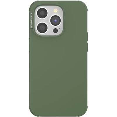 PopSockets Beschermhoes voor iPhone 14 Pro met MagSafe, telefoonhoes voor iPhone 14 Pro, handvat apart verkrijgbaar, compatibel met draadloos opladen, olijfgroen PopSockets Beschermhoes voor iPhone 14 Pro met MagSafe, telefoonhoes voor iPhone 14 Pro, handvat apart verkrijgbaar, compatibel met draadloos opladen, olijfgroen