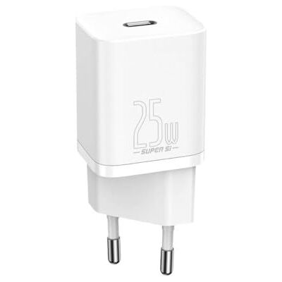 Baseus Travel Charger Super Si 1C Quick Charger 25W EU White (CCSP020102) Baseus Travel Charger Super Si 1C Quick Charger 25W EU White (CCSP020102)