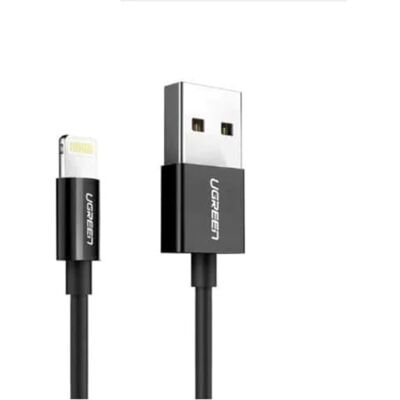 UGREEN Lightning naar USB-A 2.0 kabel, 1 m, zwart UGREEN Lightning naar USB-A 2.0 kabel, 1 m, zwart