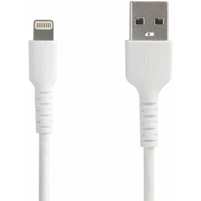 StarTech .com 2 m Lightning naar USB versterkt, Apple MFi gecertificeerd, wit StarTech .com 2 m Lightning naar USB versterkt, Apple MFi gecertificeerd, wit